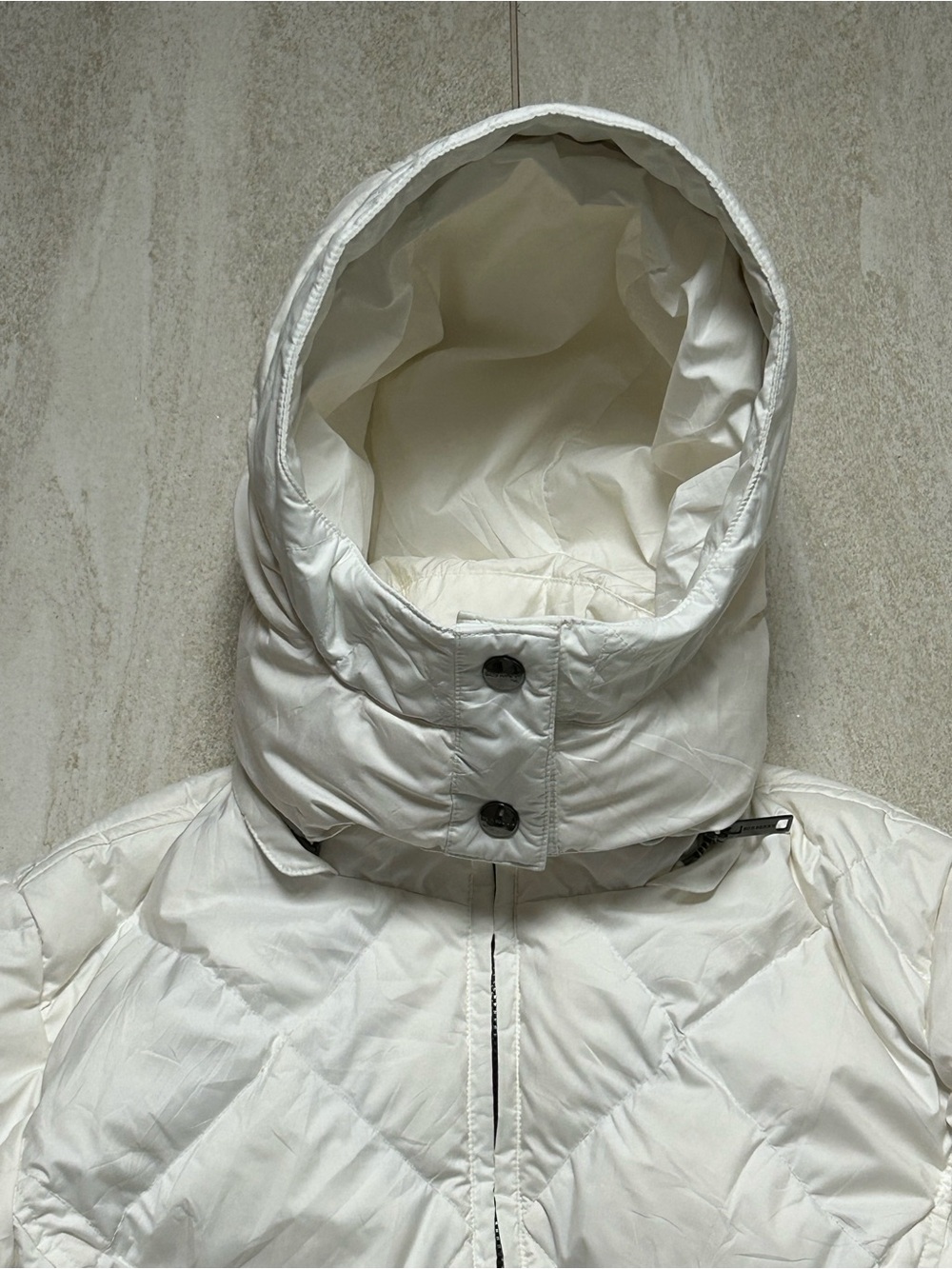 BURBERRY LONDON NOVA CHECK DIAMOND QUILTED DOWN PUFFER SIZE XS - Picture 5 of 14